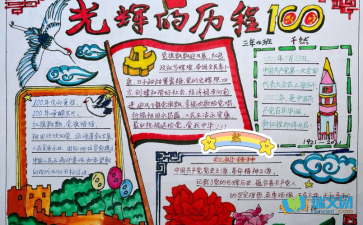 关于建党100周年的手抄报