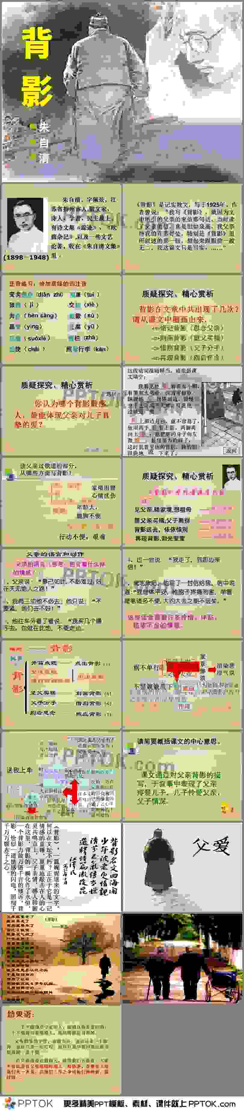 《背影》课件大赛一等奖PPT